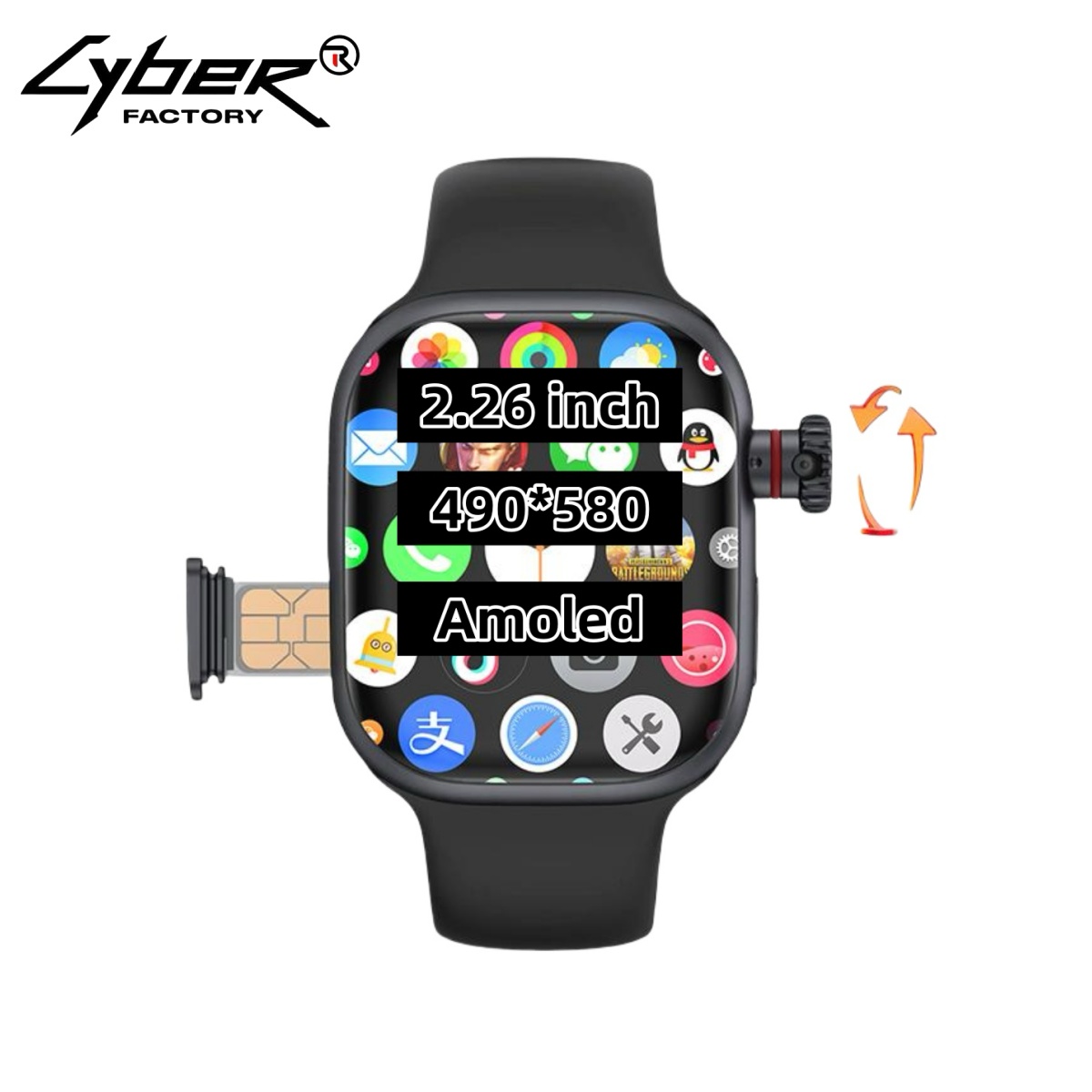 Smartwatch Instagram - CD99 Smart Watch 8GB RAM AMOLED