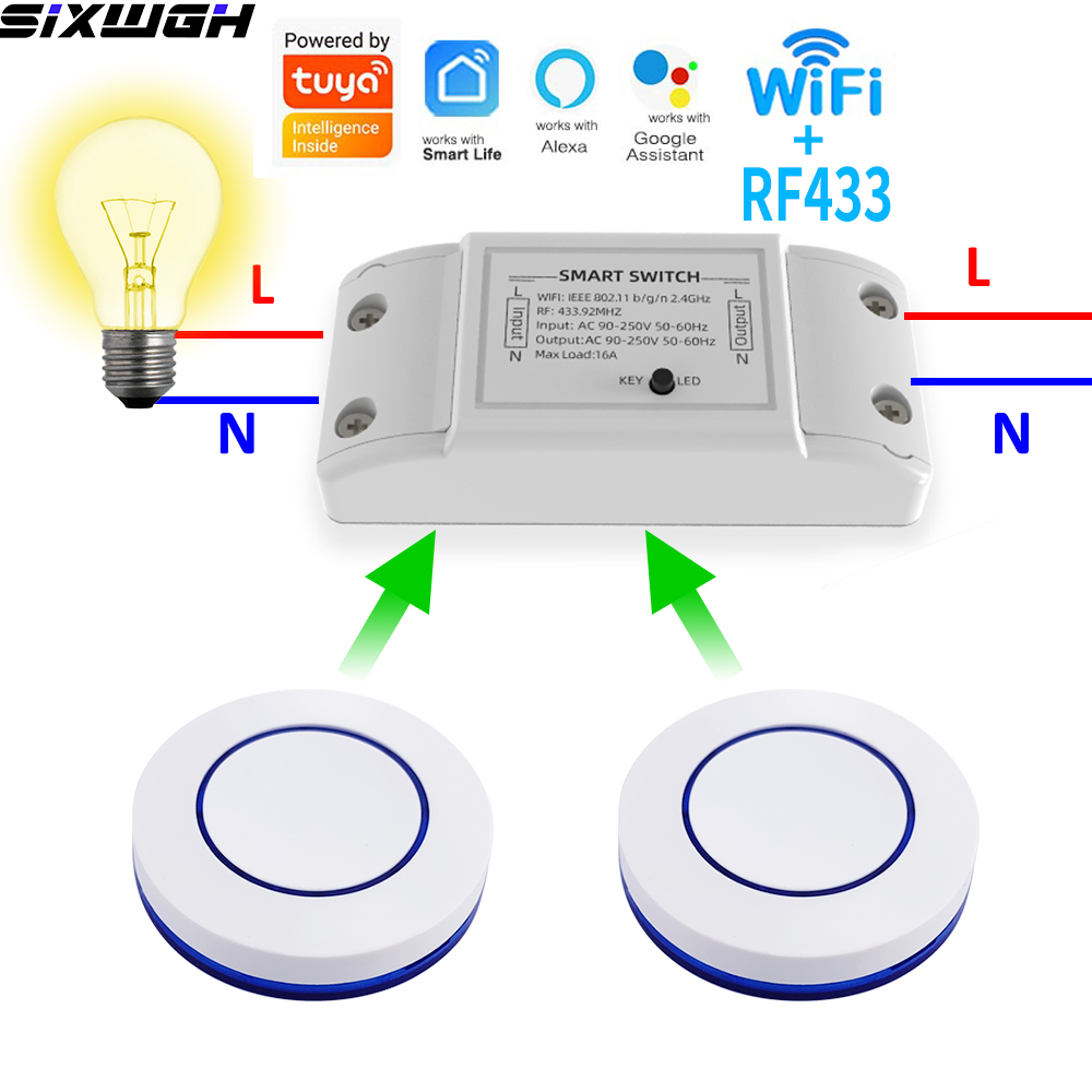 Smart Accessories - 16A WiFi Tuya Smart Switch Wireless