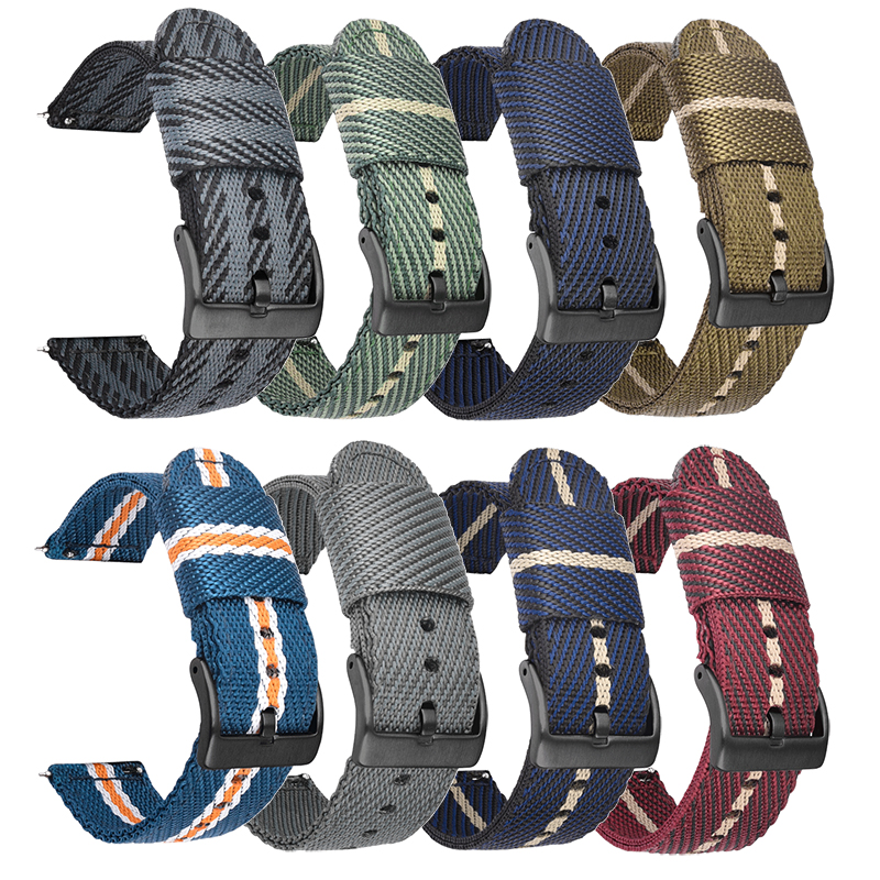 Nylon Nato Strap - Woven Nylon Strap 18mm 20mm 22mm