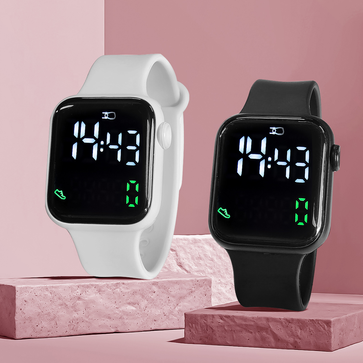 Smartwatch Icon - New 2PCS Student Minimalist Smart Watch