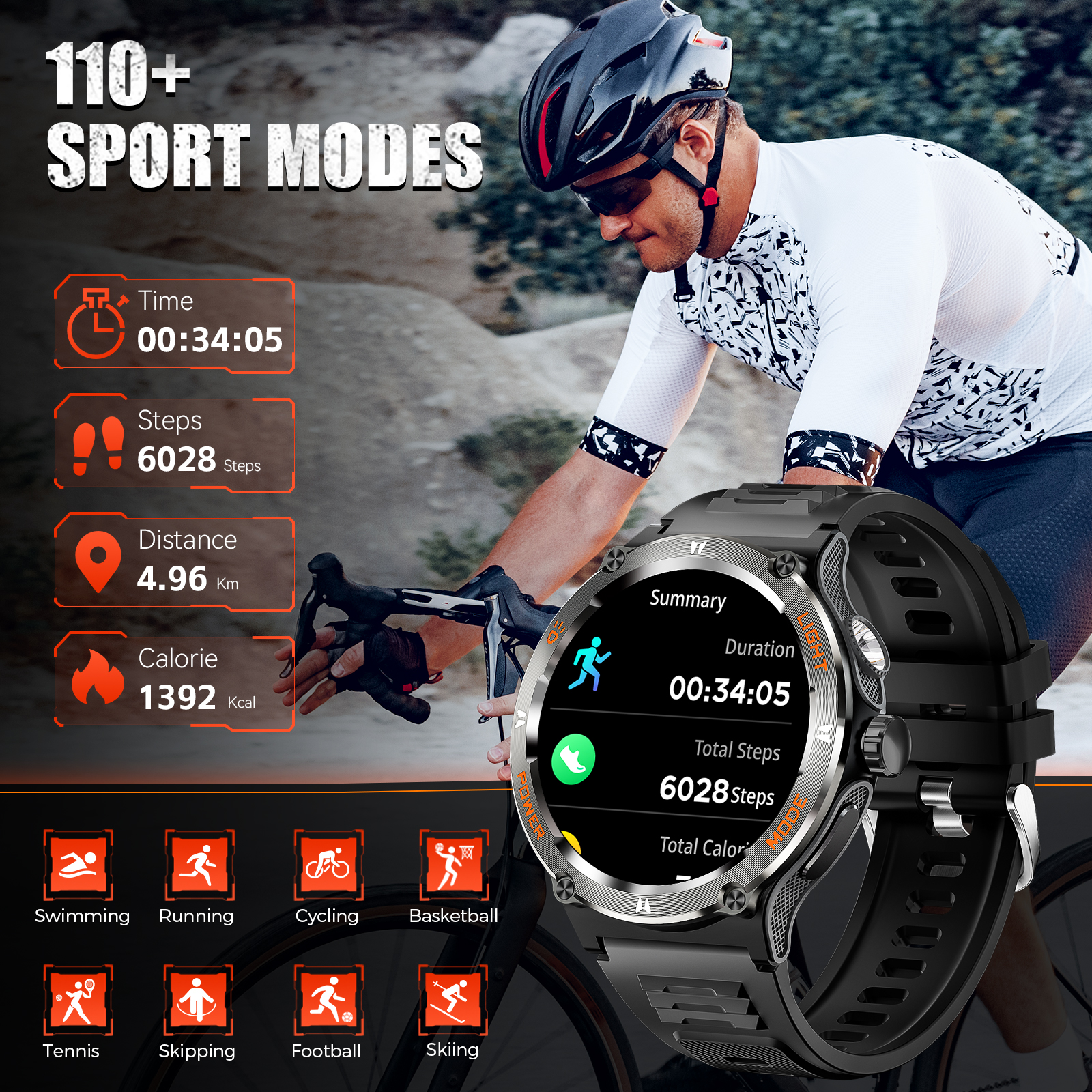 EIGIIS Smart Watch 3ATM Waterp - đánh giá và giá Smartwatch Faces