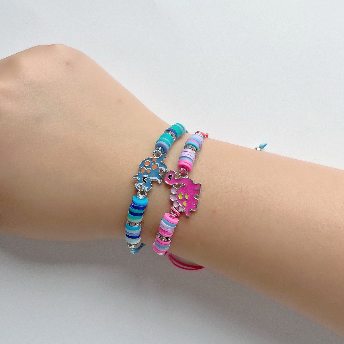 12Pcs Bohemian Style Colorful  - đánh giá và giá Ceramic Link Bracelet