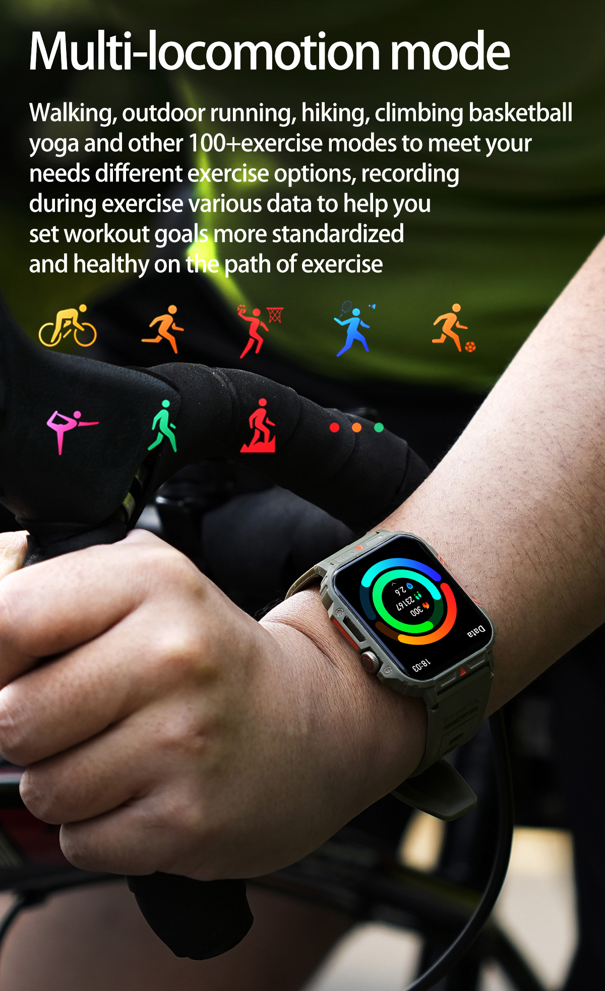 1.91 Outdoor Military Smart Wa - đánh giá và giá Smartwatch Faces