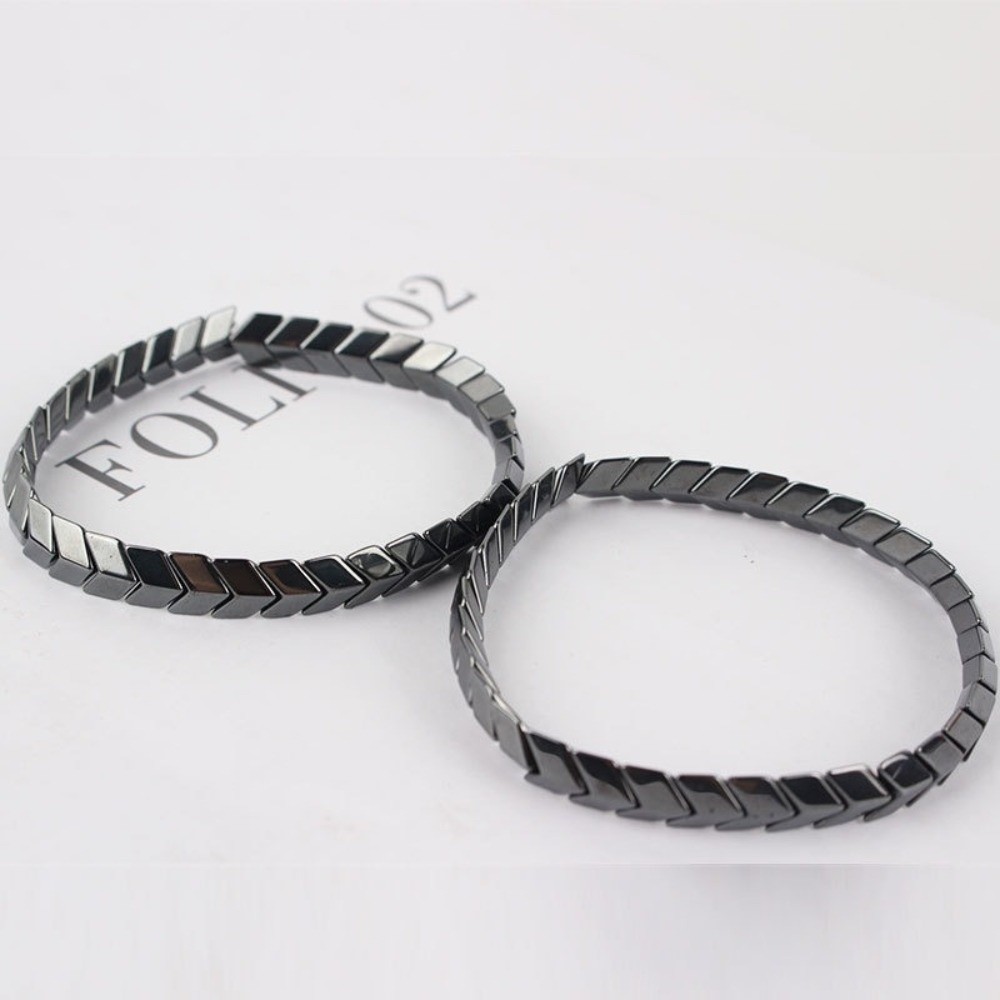 Elegant Black Gallstone Bracel - đánh giá và giá Ceramic Link Bracelet