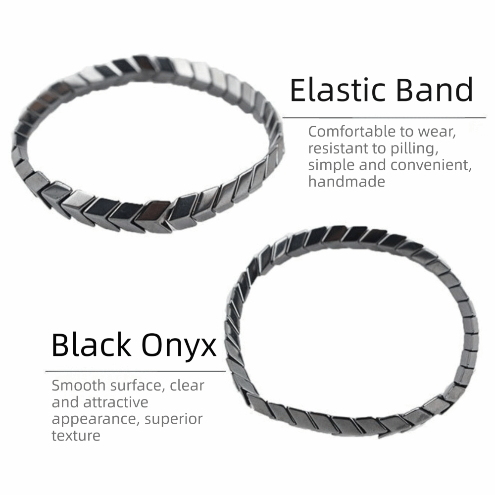 Elegant Black Gallstone Bracel - đánh giá và giá Ceramic Link Bracelet