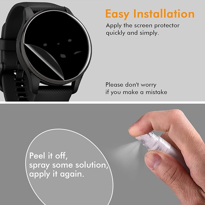 1-5Pcs Privacy Hydrogel Film F - đánh giá và giá Garmin Smartwatch Accessories