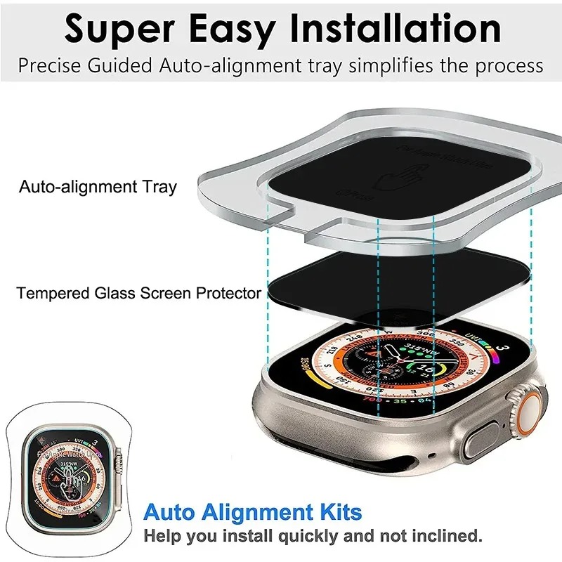Tempered Glass for Apple Watch - đánh giá và giá Watch Face Protector