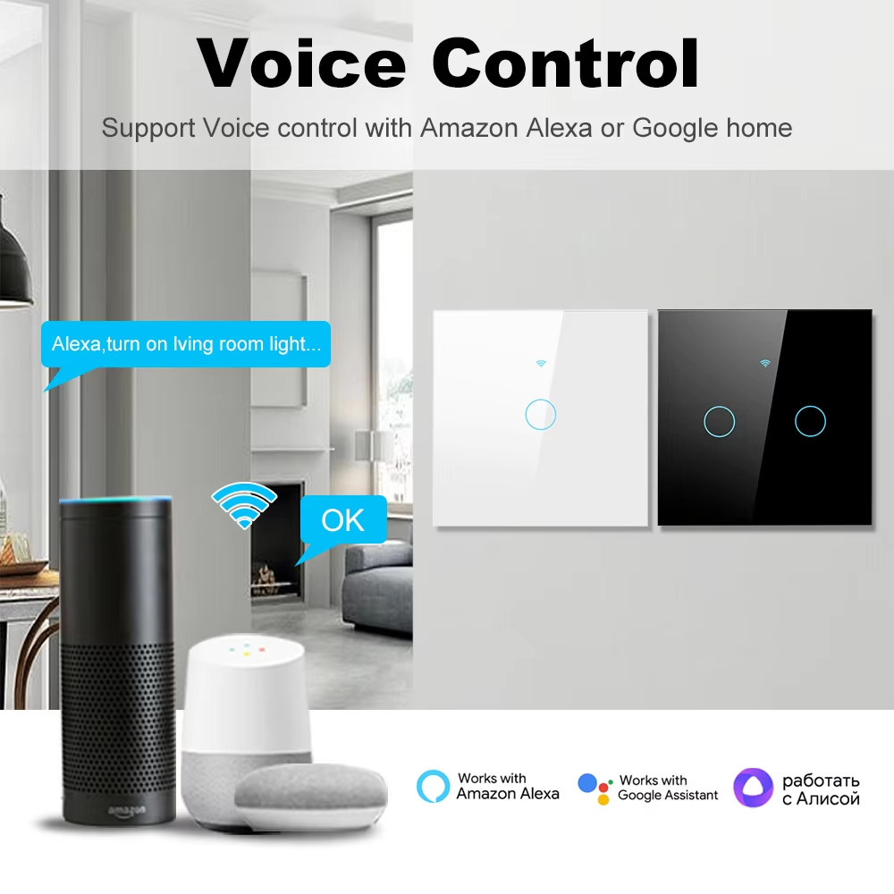 WiFi RF 433mhz Touch Wall Ligh - đánh giá và giá Smart Accessories