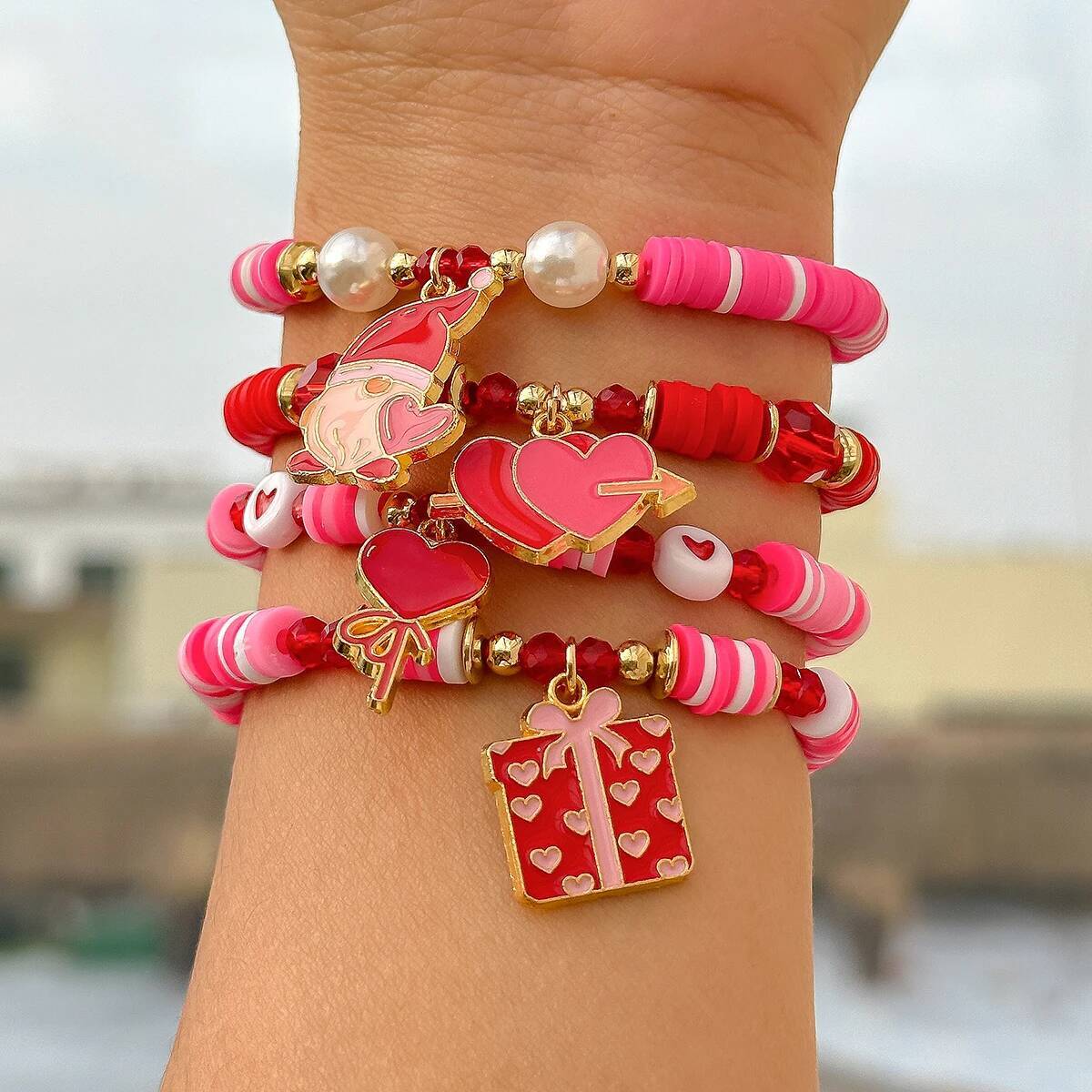Salircon 4Pcs/Set Bohemia Soft - đánh giá và giá Ceramic Link Bracelet