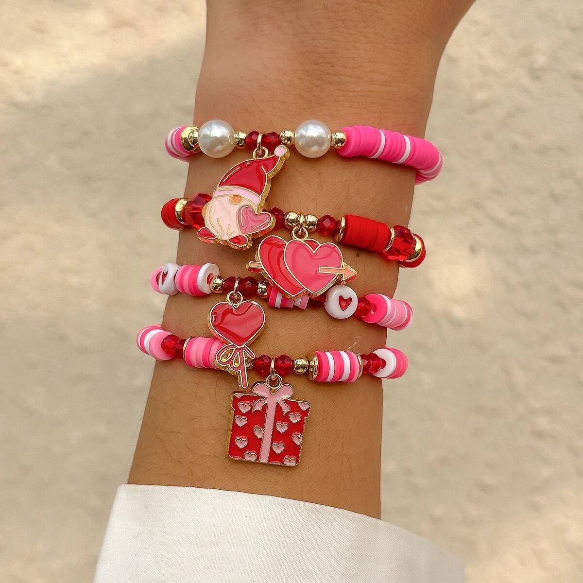 Salircon 4Pcs/Set Bohemia Soft - đánh giá và giá Ceramic Link Bracelet