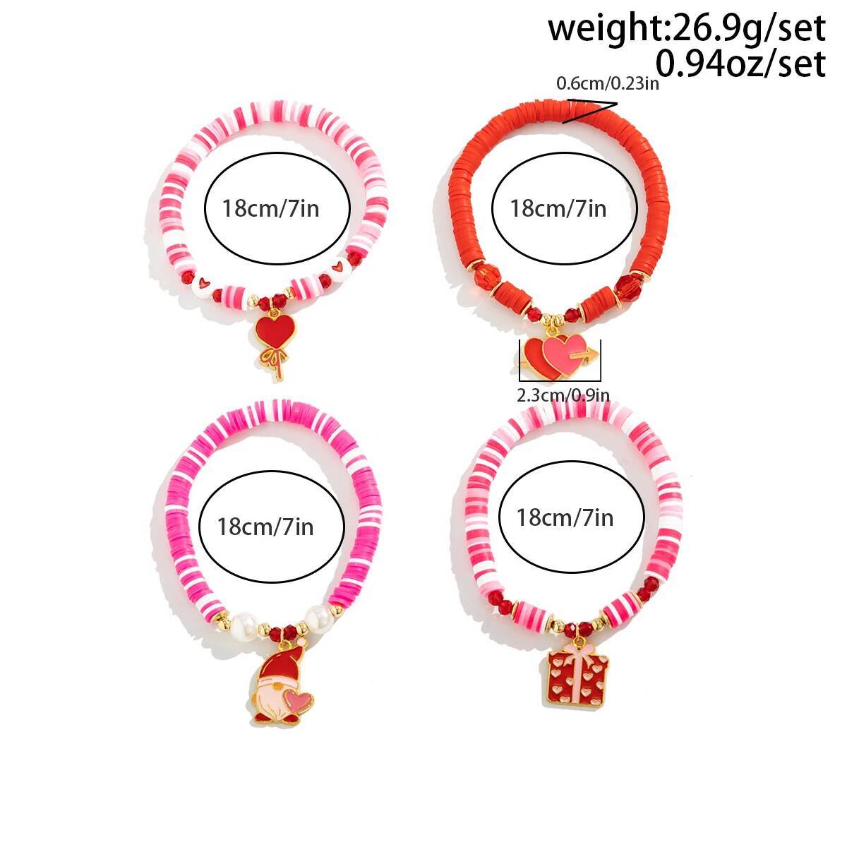 Salircon 4Pcs/Set Bohemia Soft - đánh giá và giá Ceramic Link Bracelet