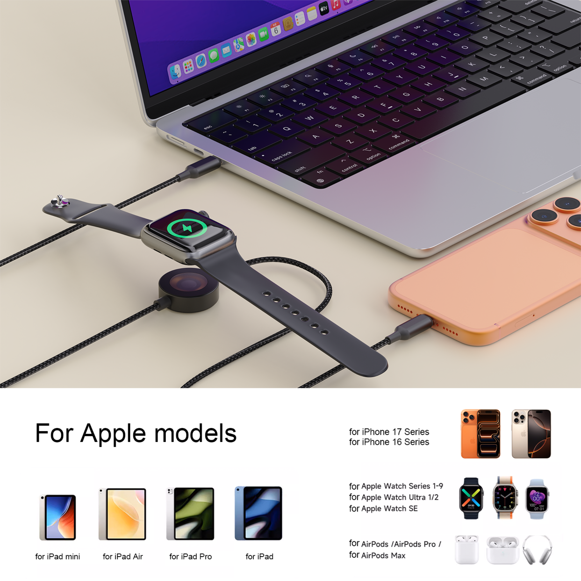 Bonola 2 in 1 Fast Watch Charg - đánh giá và giá Wireless Charger Watch