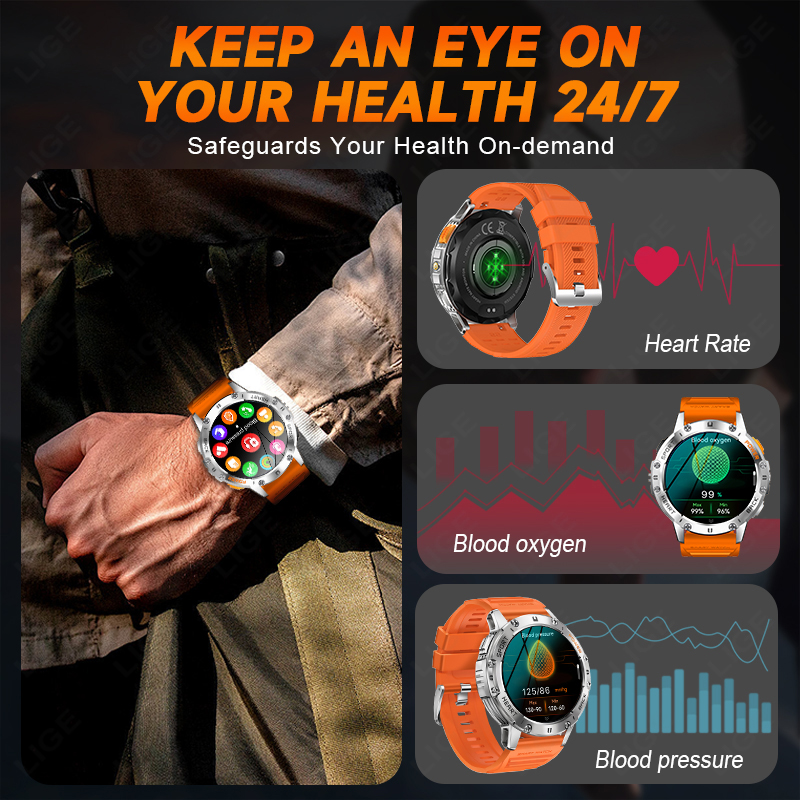 LIGE 1.43 Inch AMOLED Screen B - đánh giá và giá Smartwatch Instagram