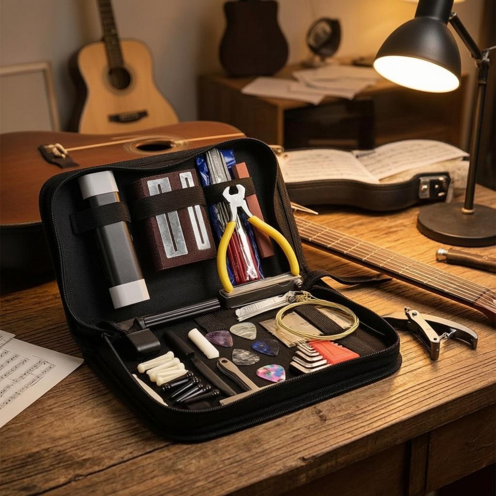 Guitar Repair Toolkit Elastic  - đánh giá và giá Tool Kit Strap Change