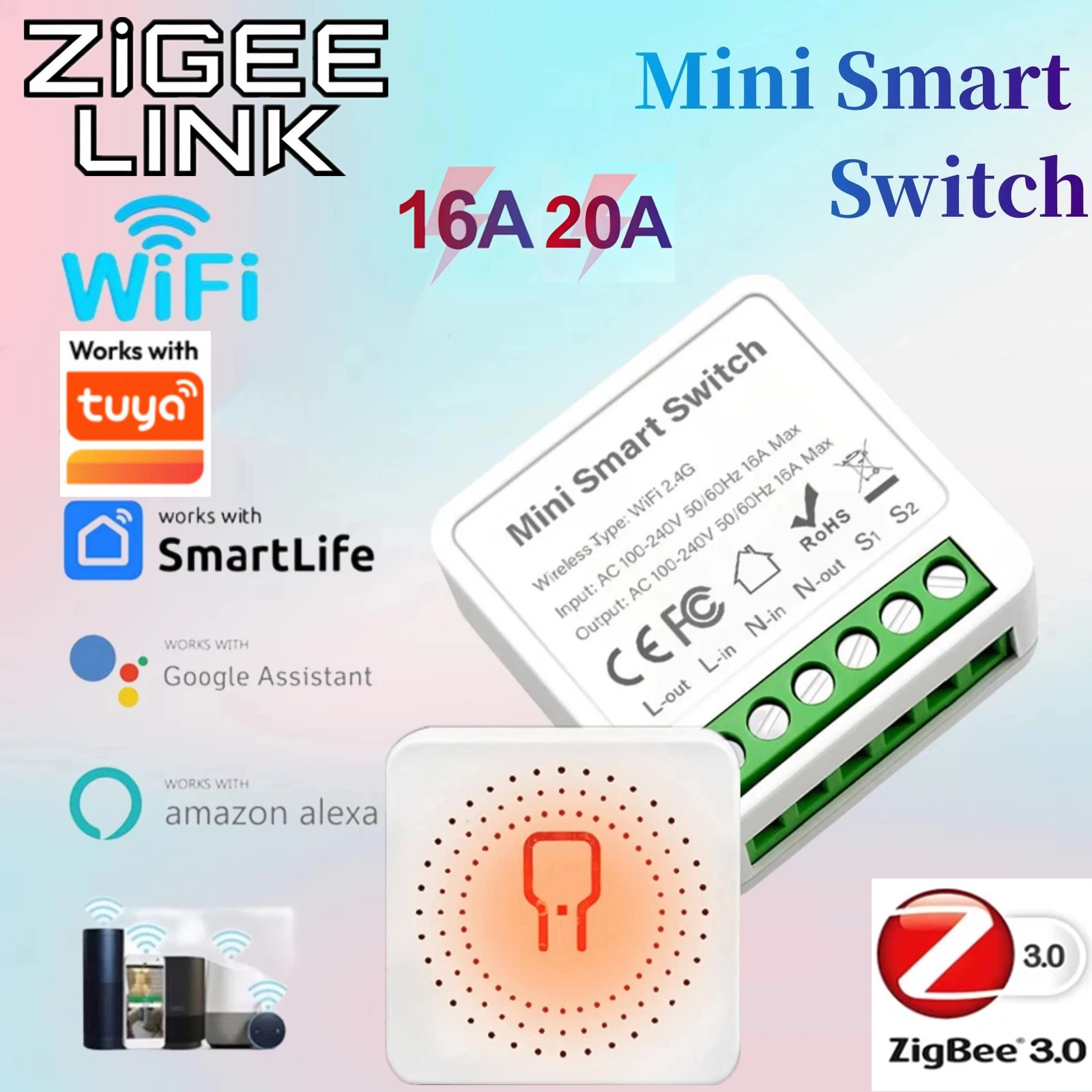 For Tuya Mini Smart WiFi Switc - đánh giá và giá Smart Accessories