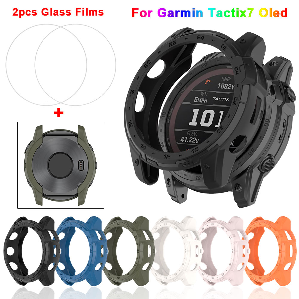 TPU Silicone Case + Tempered G - đánh giá và giá Android Smartwatch Accessories