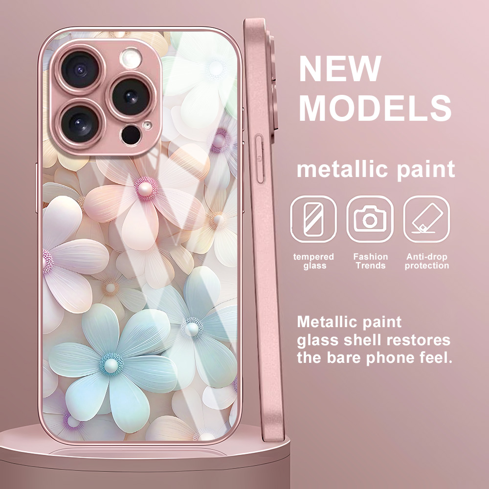 Flower Tempered Glass Case For - đánh giá và giá Screen Protector Film