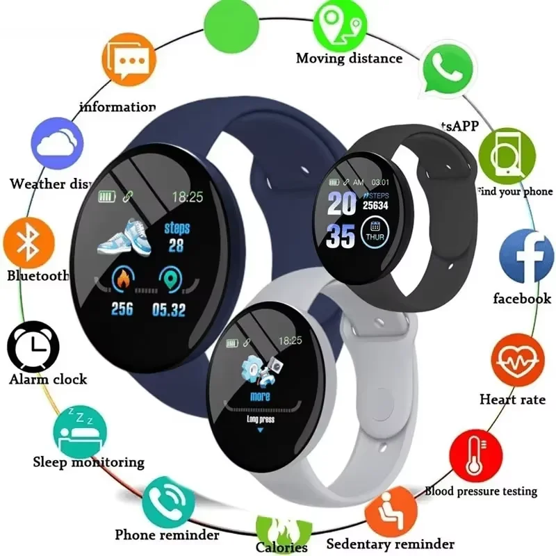 Children D18 Smartwatch Square - đánh giá và giá Android Smartwatch Accessories