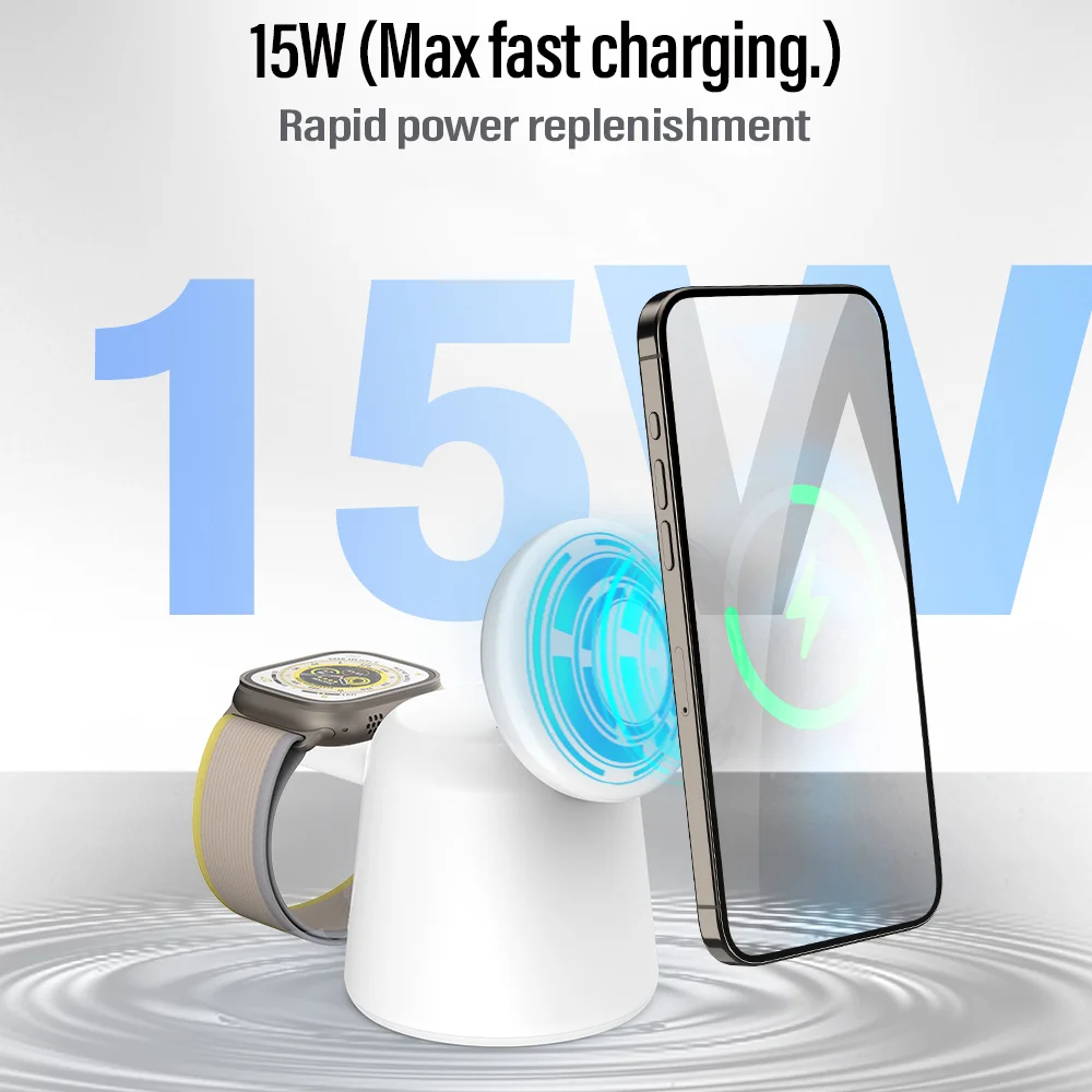 3 in 1 Magnetic Wireless Charg - đánh giá và giá Wireless Charger Watch