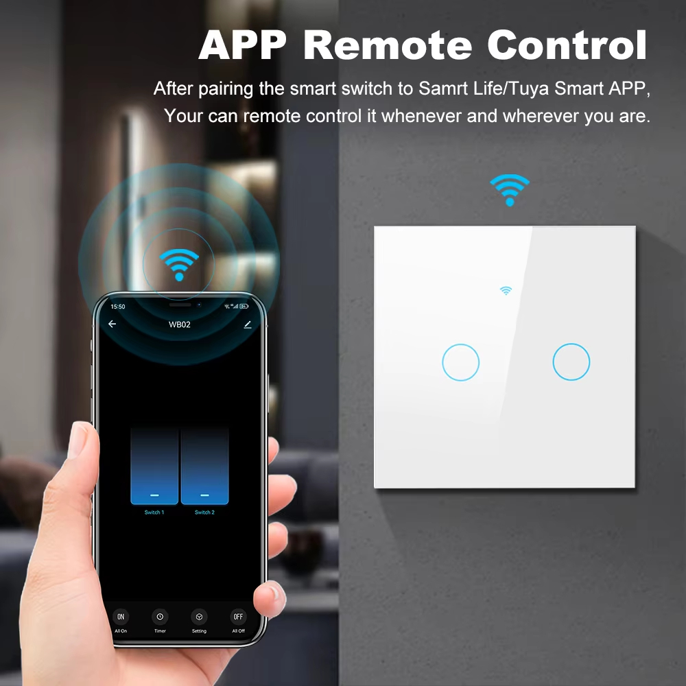 1 2 3 4 Gang WiFi RF 433mhz To - đánh giá và giá Smart Accessories