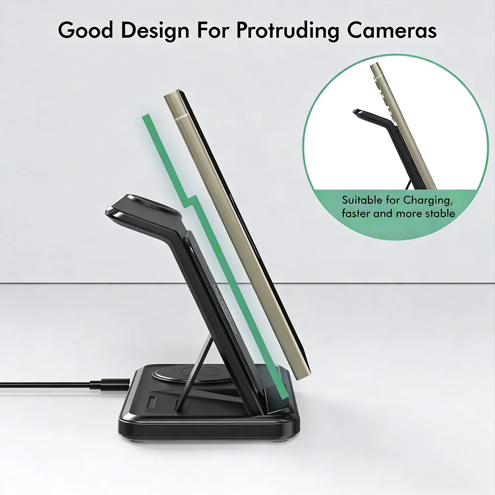 3 IN 1 Wireless Charger Statio - đánh giá và giá Wireless Charger Watch