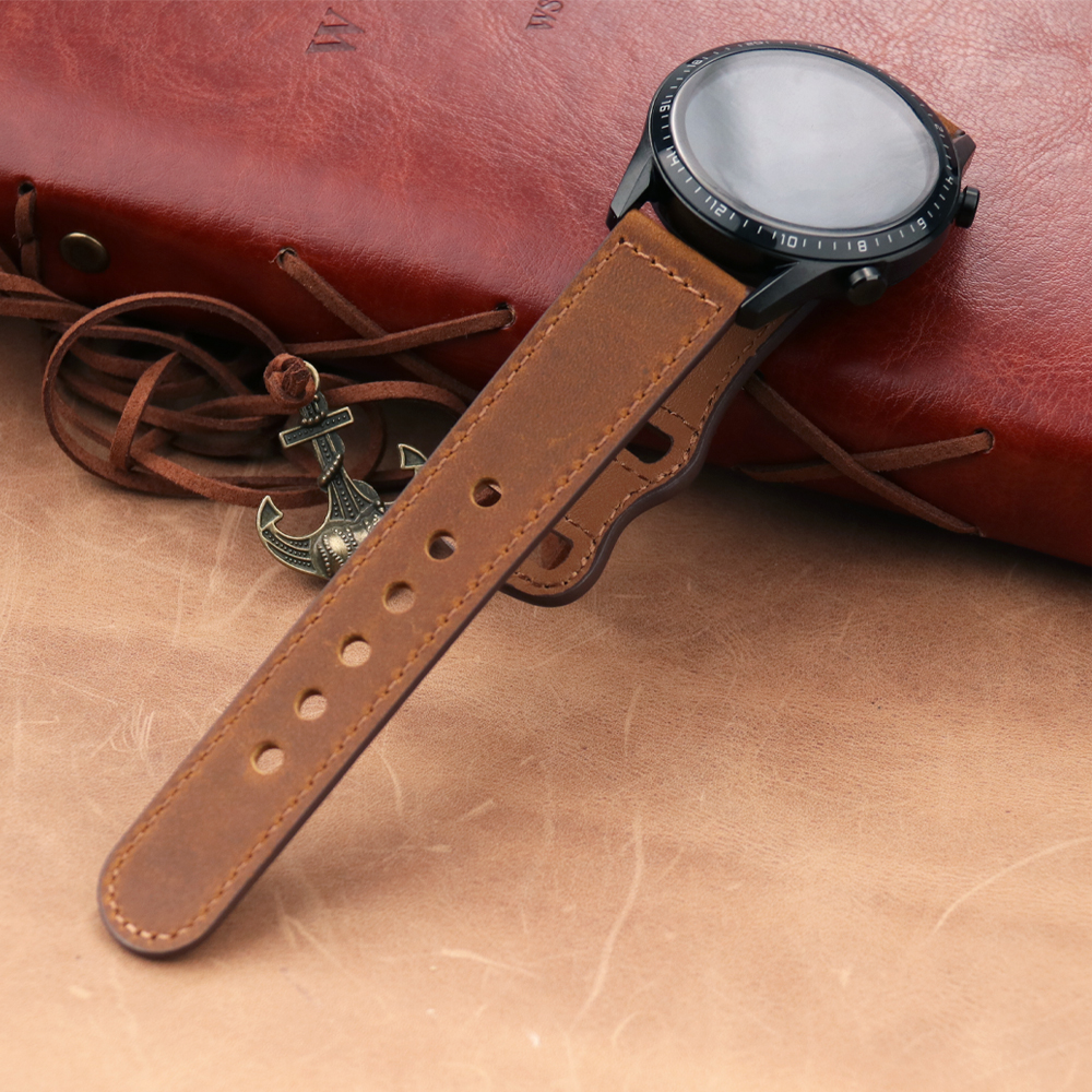 22mm Band Genuine Leather Watc - đánh giá và giá Smartwatch Accessories Shop