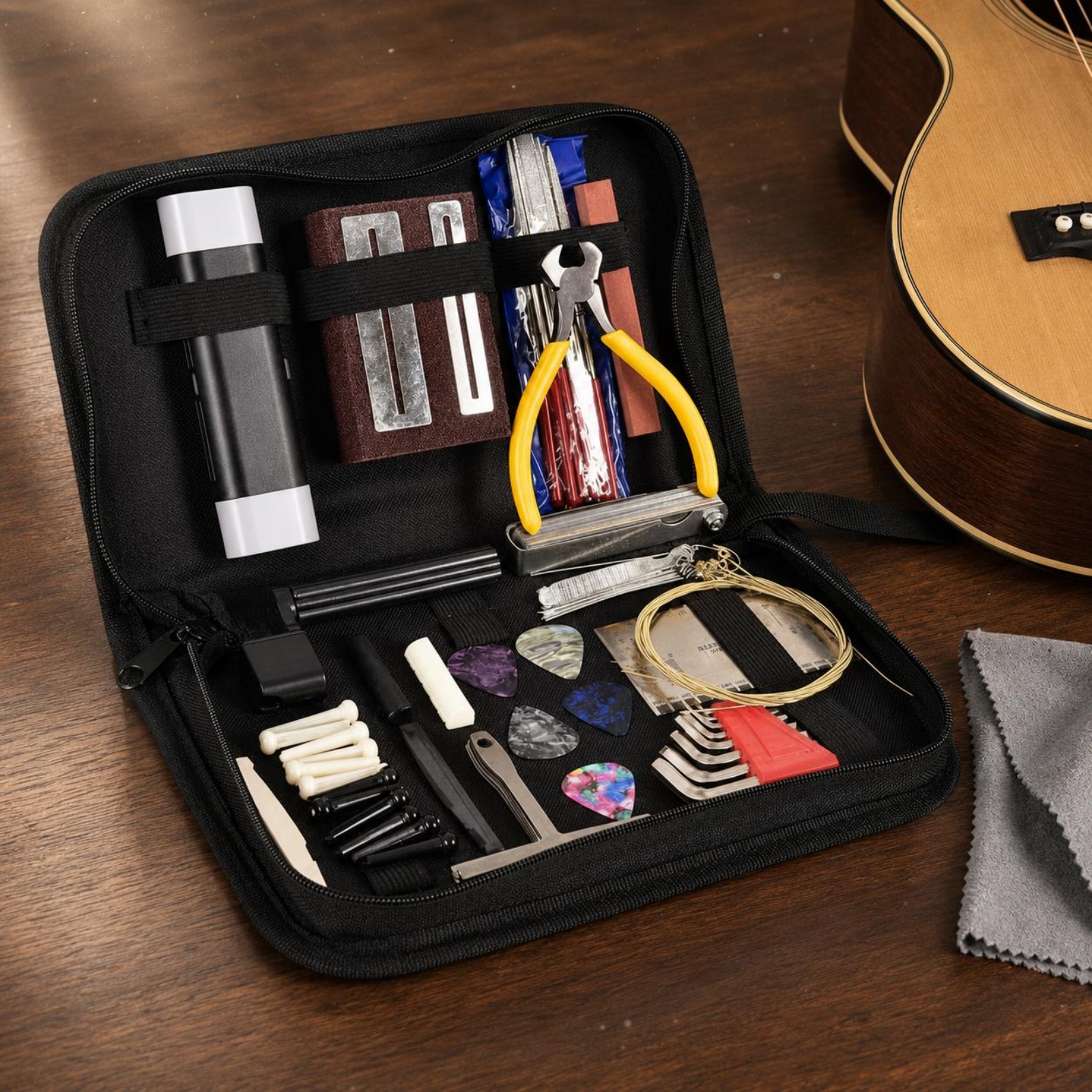 Guitar Repair Toolkit Black Zi - đánh giá và giá Tool Kit Strap Change