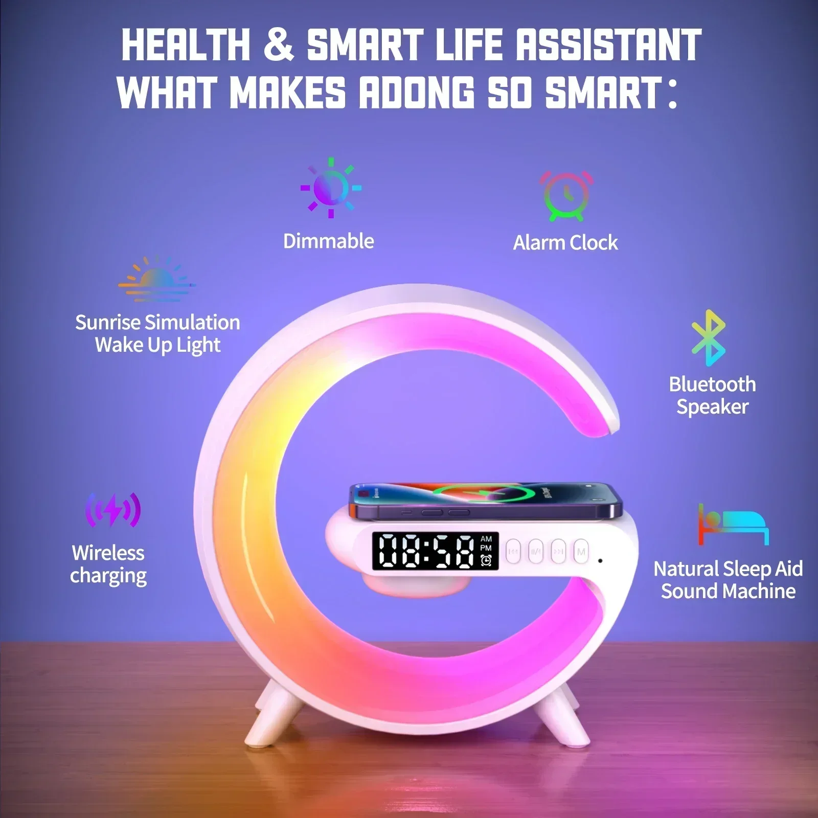 Wireless Charger Stand Pad RGB - đánh giá và giá Wireless Charger Watch