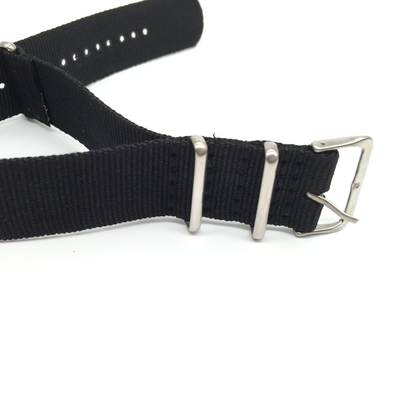 Black Nylon Strap for 16mm 18m - đánh giá và giá Nylon Nato Strap