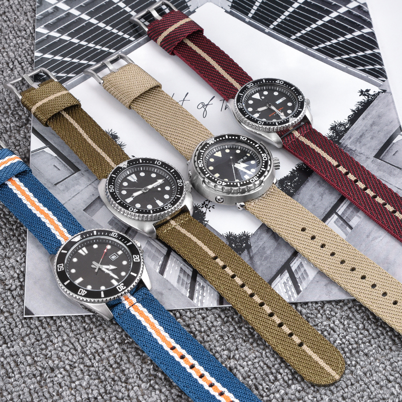 Woven Nylon Strap 18mm 20mm 22 - đánh giá và giá Nylon Nato Strap