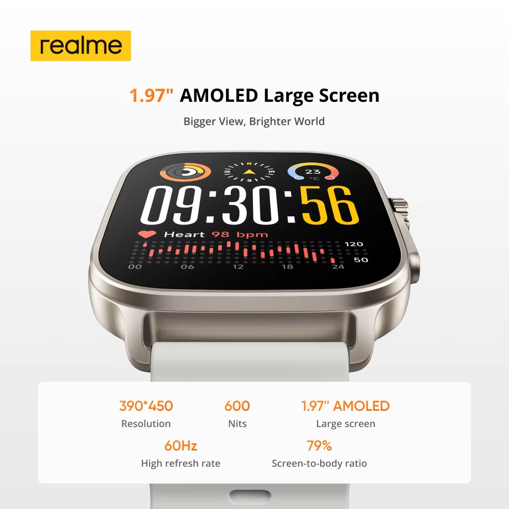 Global Version realme watch 5  - đánh giá và giá Smartwatch Face