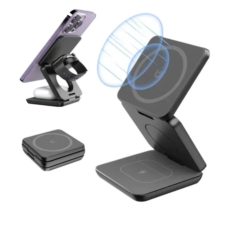 3 in 1 Foldable Magnetic Wirel - đánh giá và giá Wireless Charger Watch