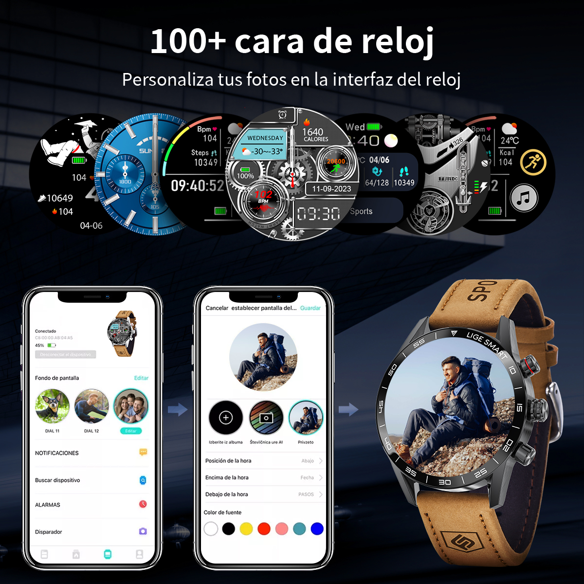 LIGE 2024 New Rugged Military  - đánh giá và giá Smartwatch Instagram