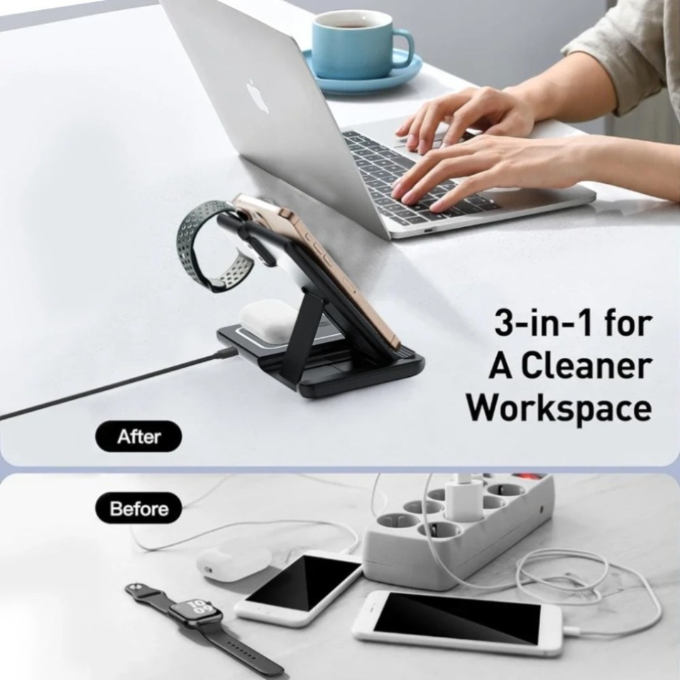 Night LED Light 3 In 1 Wireles - đánh giá và giá Wireless Charger Watch