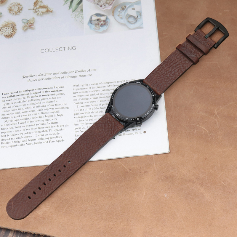 Italian Calfskinl 22mm Watch S - đánh giá và giá Smartwatch Accessories Shop