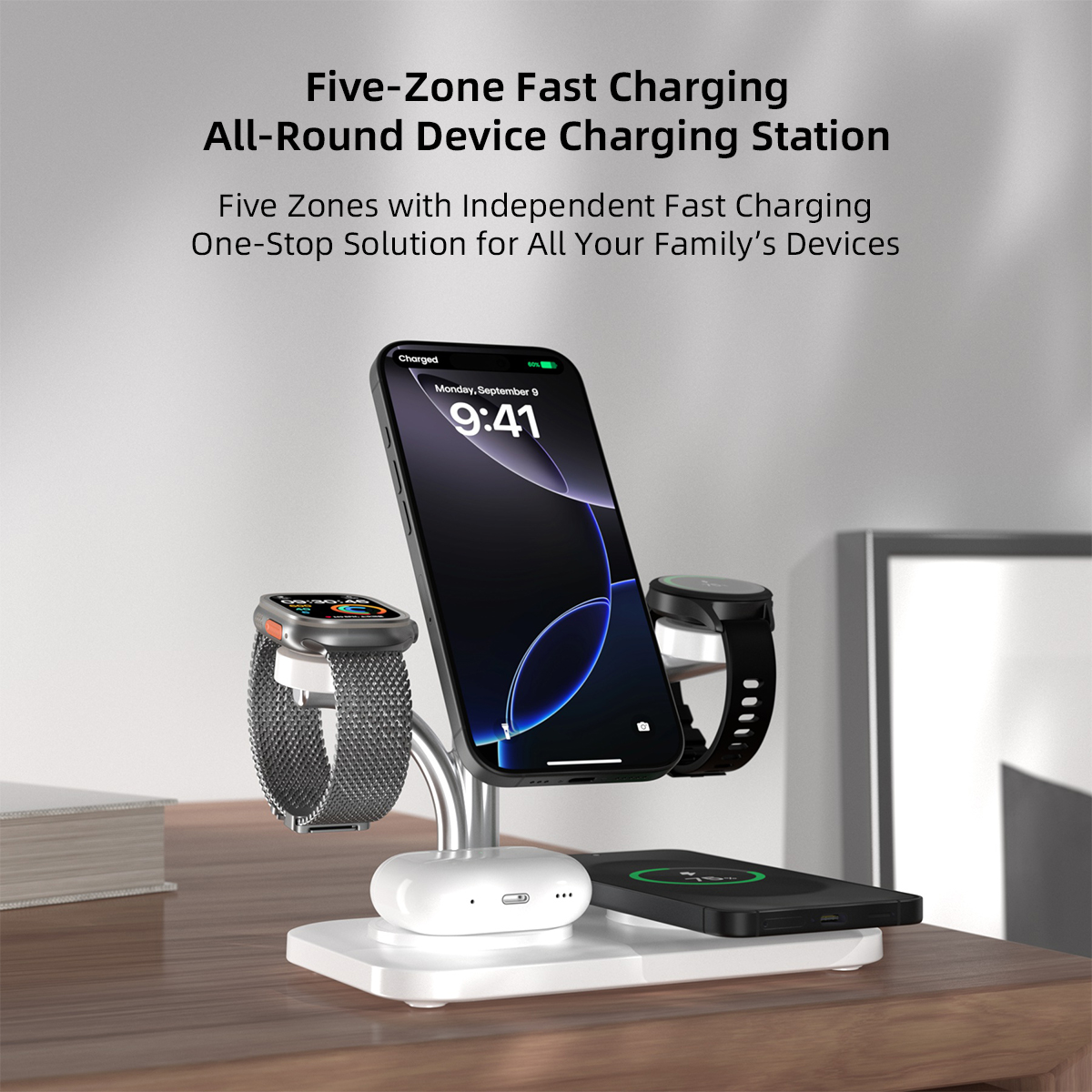 5 IN 1 Magnetic Wireless Charg - đánh giá và giá Wireless Charger Watch