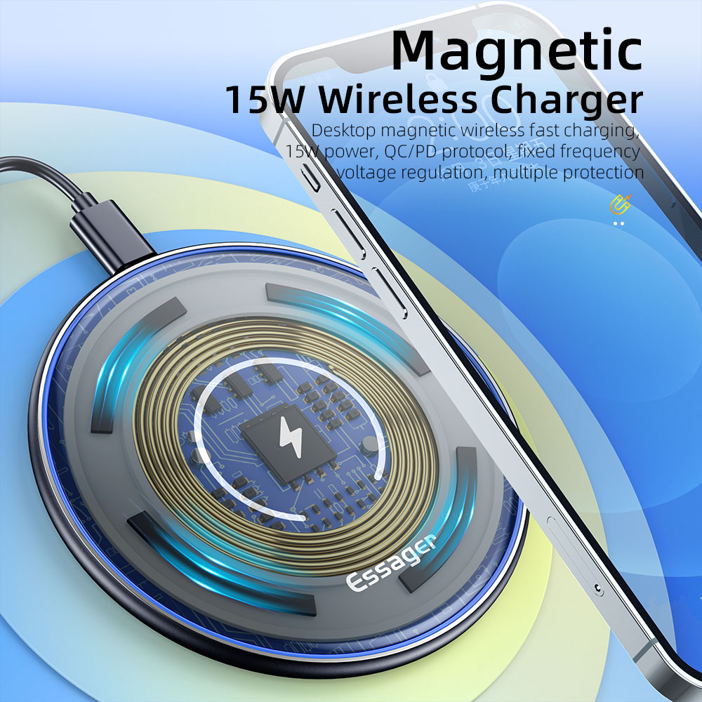 Essager 15W Fast Wireless Char - đánh giá và giá Wireless Charger Watch