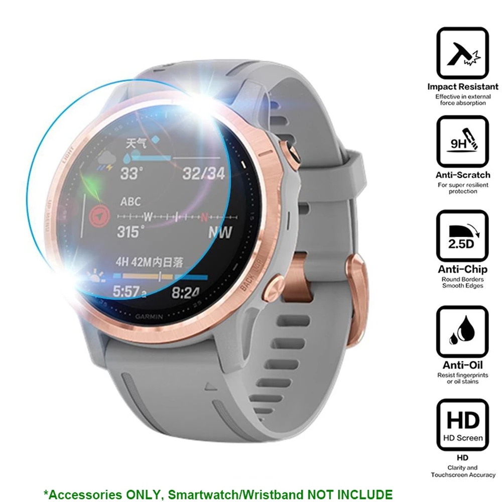 3pcs 9H Premium Tempered Glass - đánh giá và giá Garmin Smartwatch Accessories