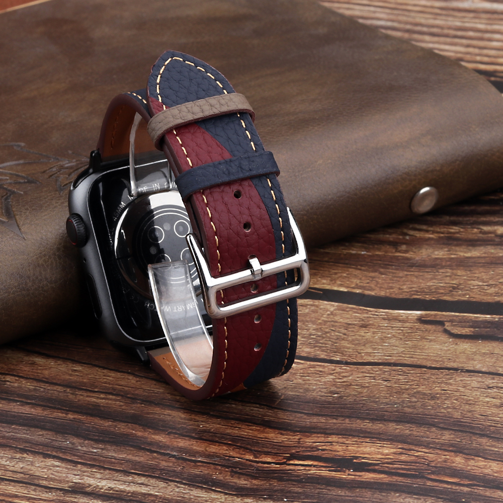 Genuine Leather Strap for Appl - đánh giá và giá Smartwatch Accessories Shop