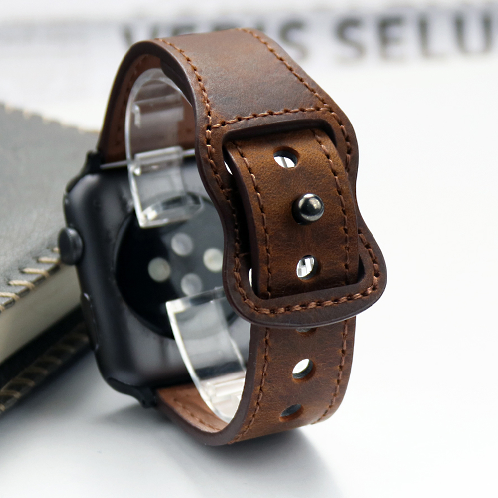 Genuine Leather Correa Strap f - đánh giá và giá Smartwatch Accessories Shop